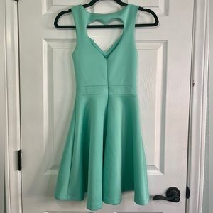 Charlotte Russe heart back skater dress